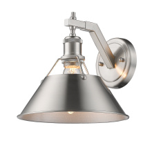 Golden 3306-1W PW-PW - Yep by Golden Lighting Orwell 1-light Wall Sconce in Pewter